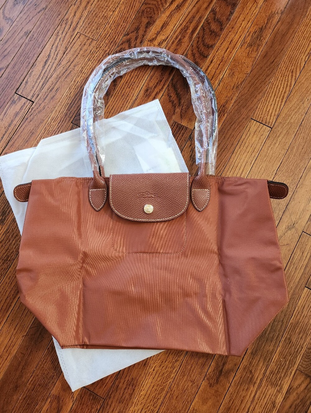 Longchamp Cognac MEDIUM tote Bag NWT